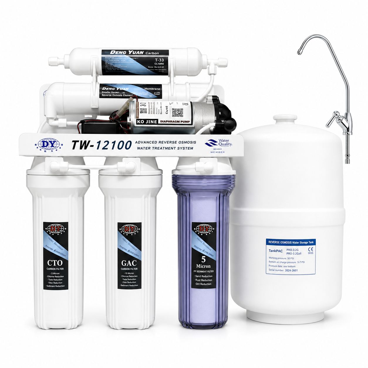 AQUA HEART AHRO-100SG 7 Stages 100-GPD Water Purifier