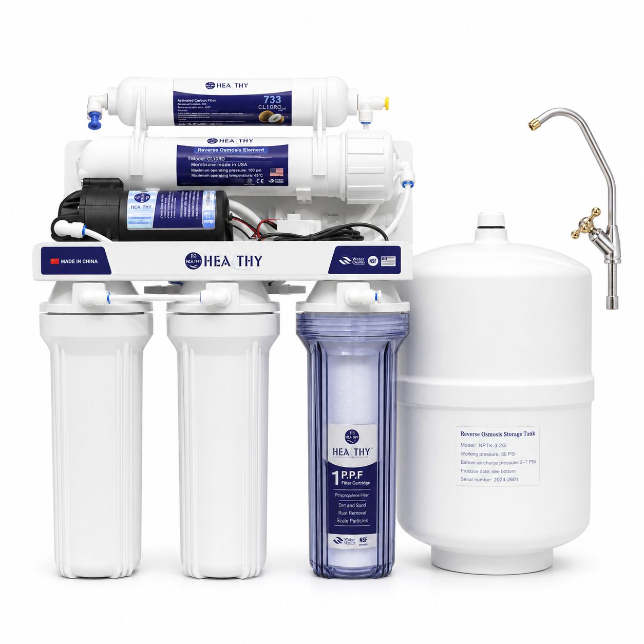 AQUA HEART AHRO-100SG 7 Stages 100-GPD Water Purifier
