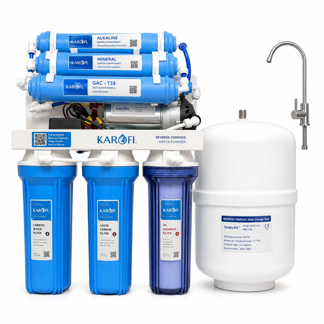 AQUA HEART AHRO-100SG 7 Stages 100-GPD Water Purifier