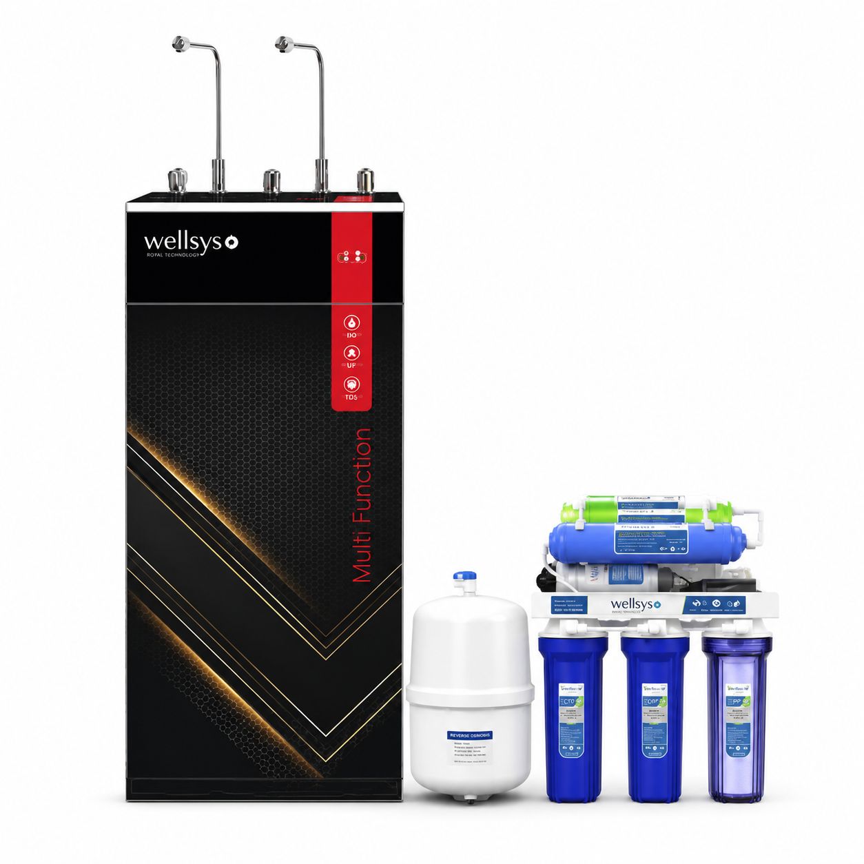 Wellsys HC-RO-100 Hot Cold Normal 100-GPD Water Purifier